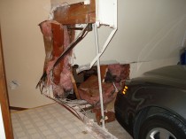 Repairing a Damaged Floor and Drywall