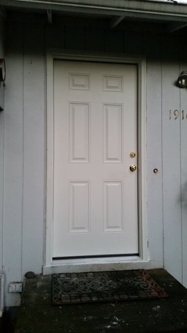 After picture of an exterior door installation in oregon city